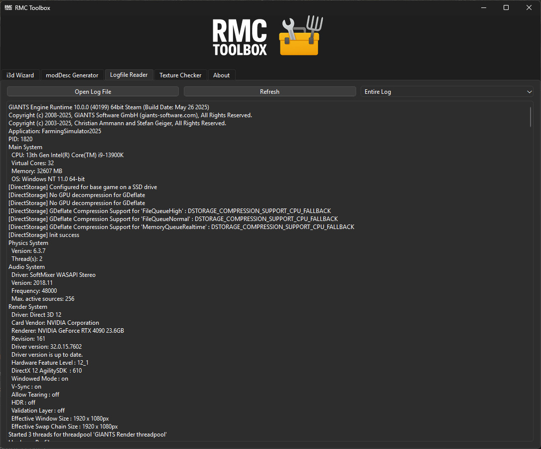 Logfile Reader